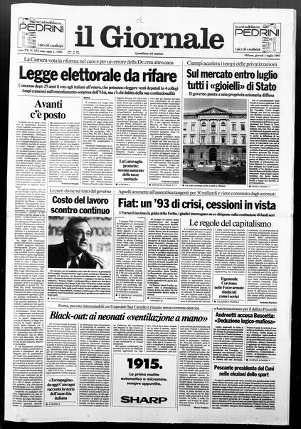 Il giornale : quotidiano del mattino